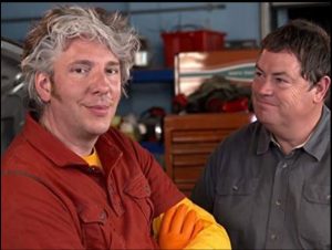 A photo of Mike Brewer and Edd China