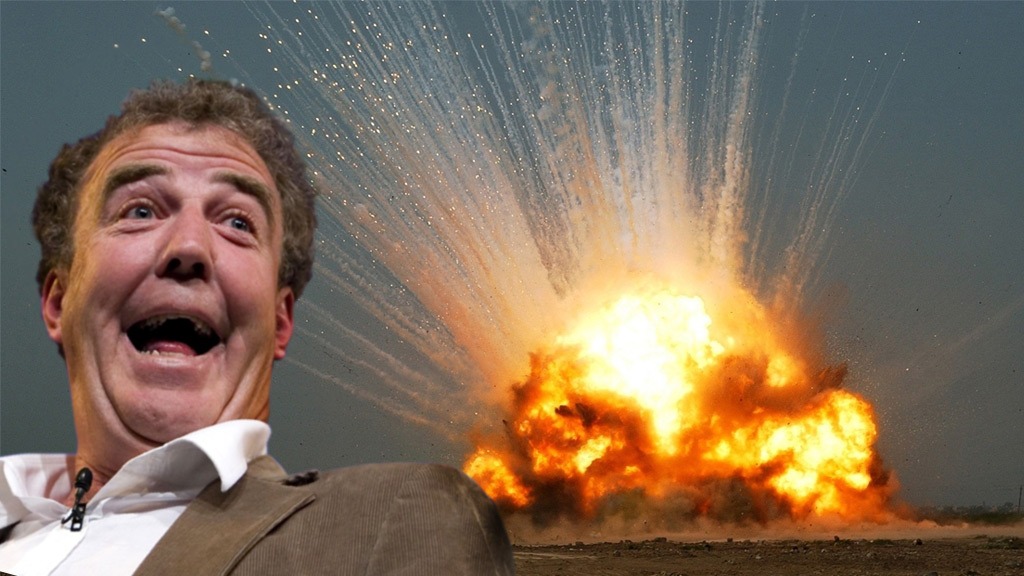 Jeremy Clarkson blows up his own house.