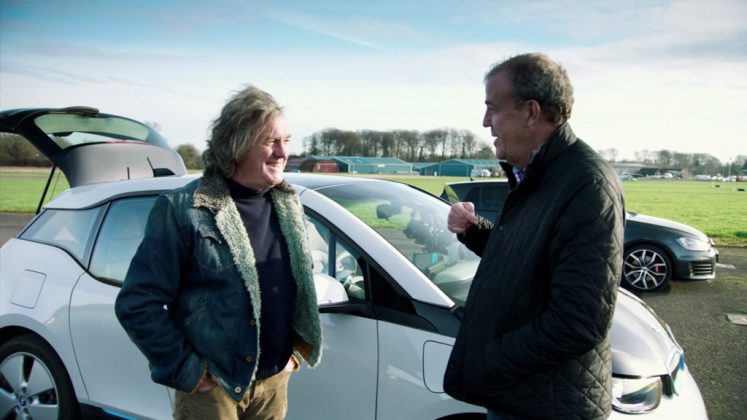 A photo shows Jeremy Clarkson and James May.