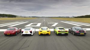 Top gear test track super cars.