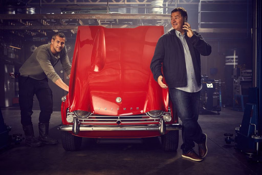 A photo of Mike Brewer and Ant Anstead from the Wheeler Dealers cast.