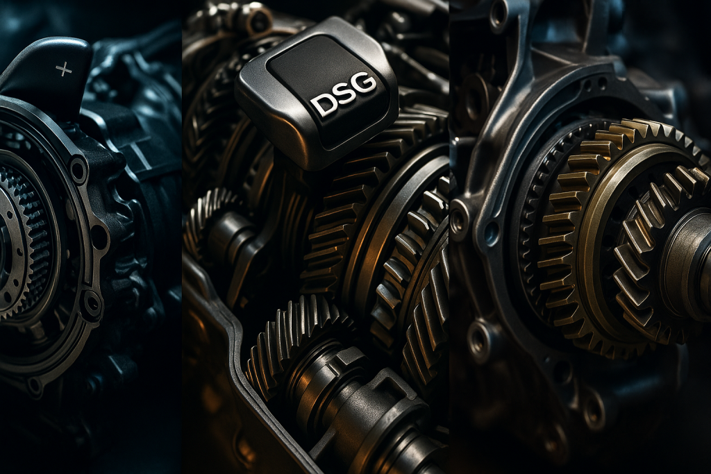High Performance automotive transmission collage