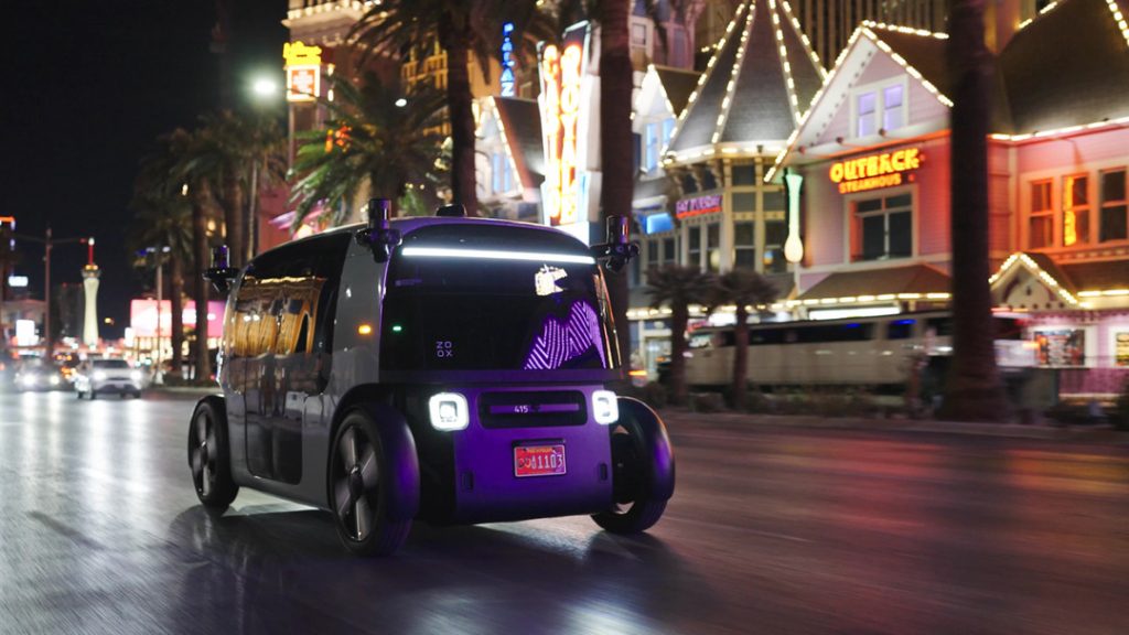 robo taxi in las vegas