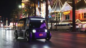 robo taxi in las vegas