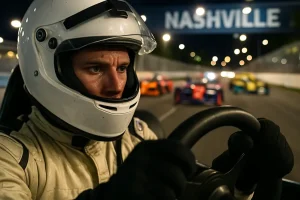Nashville Grand Prix heat conditions during an IndyCar oval race